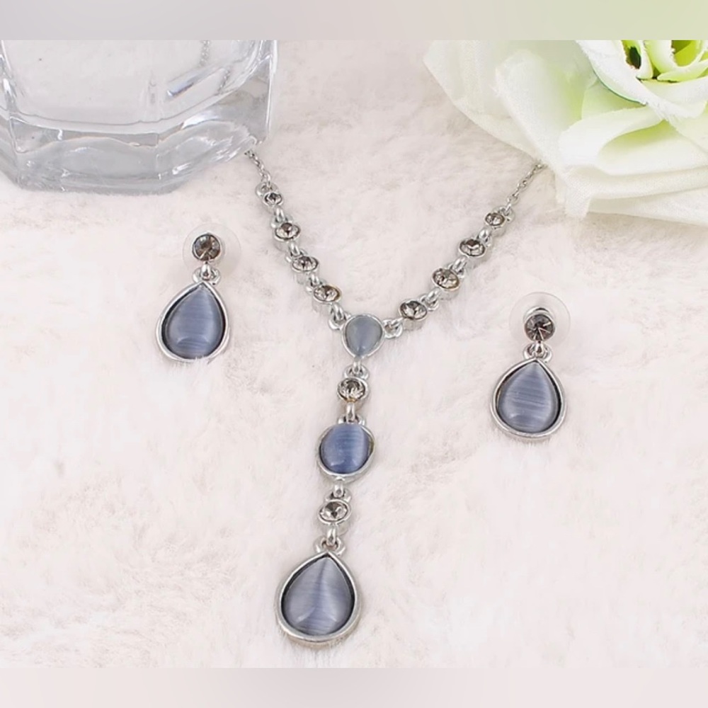 HP ❤️new New Bohemian Statement Necklace/Earring Formal Set - Picture 3 of 7